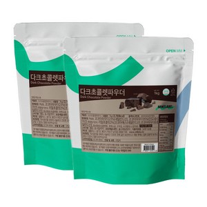 민트라벨 다크초콜릿 1kg 2개세트, 2개, 2개입