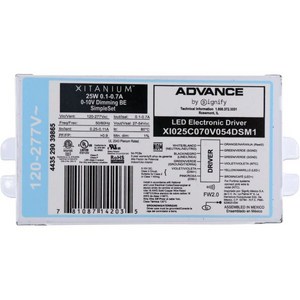 밸러스트 안정기 변압기 밸러스터 Advance XI025C070V054DSM1 Xitanium 0-10V 디밍 LED 드라이버 25W 54Vdc 120 277V