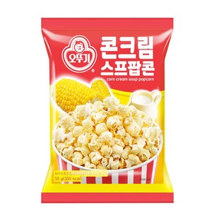 오뚜기 콘크림스프팝콘, 55g, 10개