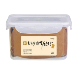 [전통식품] 한국맥꾸룸 황금빛 맥된장2.4kg 시골 재래식 한식 전통 집 된장, 2.4kg, 1개