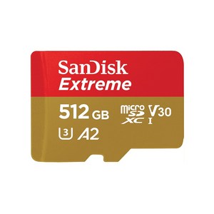 SanDisk 익스트림 마이크로SD 512GB, 1개