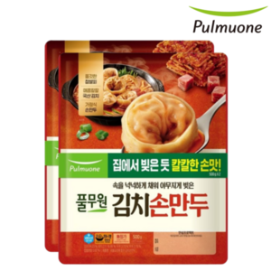 풀무원 김치손만두 500g 2봉, 2개