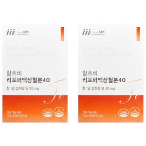 랄츠비 리포퍼액상철분40, 2개, 30회분