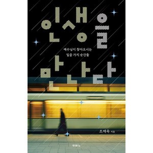 인생을 만나다:예수님이 찾아오시는 일곱 가지 순간들, 인생을 만나다, 조재욱(저), 두란노서원, 조재욱 저