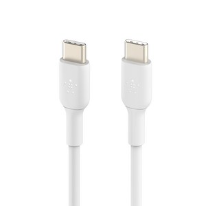 벨킨 부스트업 USB C to C타입 고속 충전케이블 CAB003bt 1m, 화이트, 1개