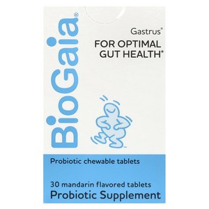 BioGaia 바이오가이아 Gastus Fo Optimal Gut Health Mandain 30 Tablets, 1개, 30정