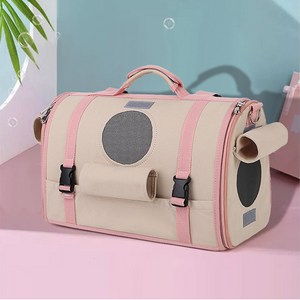 YOUPAN 반려동물 이동가방 이동 백팩 고양이 강아지 가방, 베이지, 1개