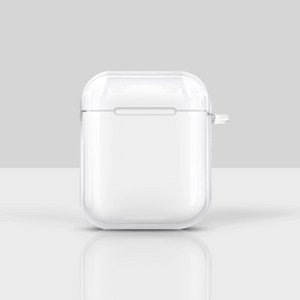 로랜텍 국내생산 블루투스 무선 이어폰 케이스, 에어팟2/1세대 공용, 투명