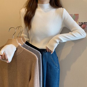 골지하프넥니트티 반목폴라 이너목폴라 모크넥니트 터틀넥니트