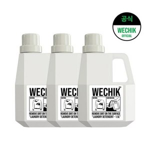 위칙 파워 효소 액상세제 본품 플로럴 코튼향, 1.5L, 3개