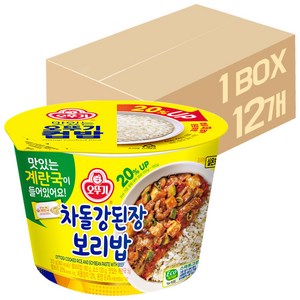 [오뚜기] 맛있는 컵밥 차돌강된장보리밥 310g 12개입 1박스, 12개