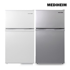 메디하임 냉장고 MHR-95GR 화이트/실버 원룸 사무실 소형 미니 컴프레셔3년무료AS, 화이트