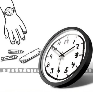 블라제스 무소음 낙서 벽시계, 낙서 벽시계 워치 1개