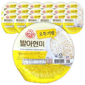 오뚜기 발아현미, 210g, 18개