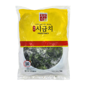 황보마을 냉동 시금치 1kg/업소용 시금치, 1개