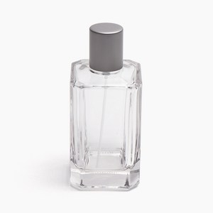 새로핸즈 클램프 타입 유리 향수공병 사각JM무광실버캡 100ml, 1개