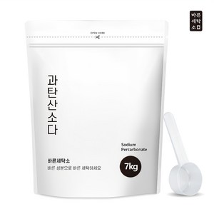 바른세탁소 과탄산소다 파우치 7kg 초대용량 산소계표백제 1등급원료 사용, 1개