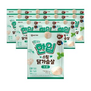 미트리 맛있는 한입 스팀 닭가슴살 저염, 100g, 12개