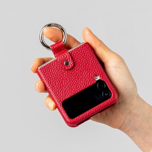 본아띠 링머서 천연소가죽 토고 슈렁컨 고리 링갤럭시 Z플립 핸드폰케이스