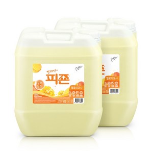 피죤 섬유유연제 옐로우미모사 본품, 20L, 2개