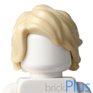 레고 부품 닌자고 무비 로이드 헤어 - 탄색 Tan Minifig Hai Mid-Length Tousled with Side Pat 25409, 1개