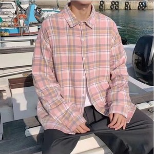 리앤베르 남녀공용 체크 셔츠