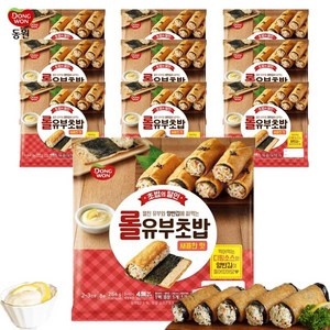 [다만세푸드] 동원 롤유부초밥 (새콤한맛) 254g, 10개