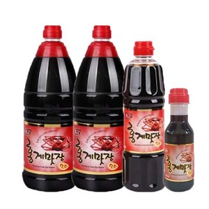 홍일식품 홍게간장 1.8리터2개+맛장700미리, 2개, 1.8L