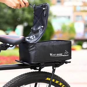 [아띠꼴로] 자전거 짐받이 가방 출퇴근 안장 투어백 수납가방, 1개, 매트블랙