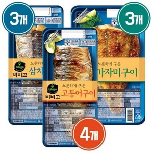 비비고 고등어구이+삼치구이+가자미구이 총 10팩, 10개