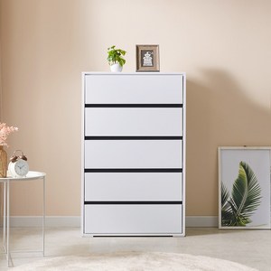 해해동동 LPM미르 5단 600 800 서랍장 수납장, 화이트, 미르 5단 800 서랍장