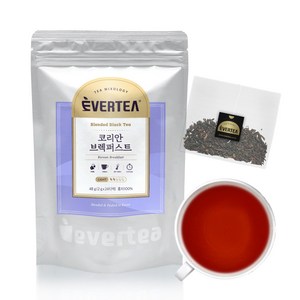 에버티 코리안브렉퍼스트 산뜻한 클래식홍차 데일리티 생분해 티백, 1개, 24개입, 2g
