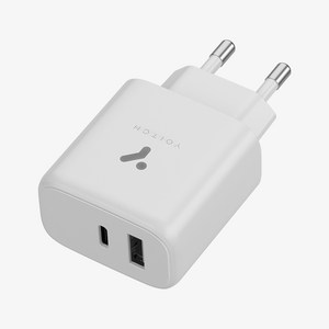 요이치 헤라 gan 65W PPS USB PD 듀얼 초고속 충전기, 화이트, 1개