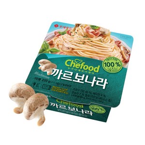 쉐푸드 까르보나라 냉동 스파게티, 4개, 220g