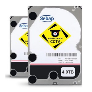 [SEBAP] BUSCAR CCTV HDD 4TB SVP1400RS (3.5HDD/ SATA3/ 5400pm/ 64MB/ PMR/ 리퍼비시) [2PACK]