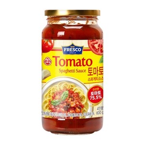 오뚜기 프레스코 토마토 스파게티소스, 600g, 1개