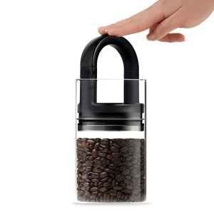 pepaa EVAK 커피 유리 진공 밀폐용기 미디엄, 혼합색상, 1개