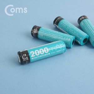 Coms LB100BOX 18650 배터리 리튬이온 충전지 2000mA (100개), 100개