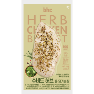 BHC 수비드 허브 홀 닭가슴살, 30개, 100g