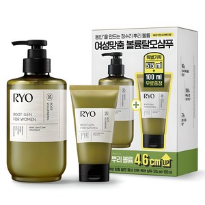려 루트젠 탈모전문케어 샴푸 베르가못 515ml + 100ml 기획세트, 1개