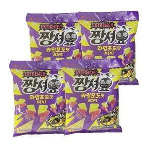 롯데 짱셔요 라임포도맛 미니, 4개, 134g