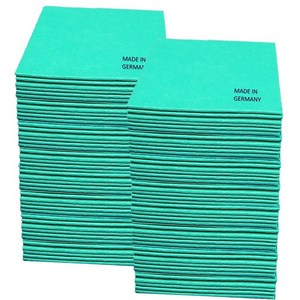 하트민 대형 부직포행주 삼색 독일행주 38cm, 초록 100장