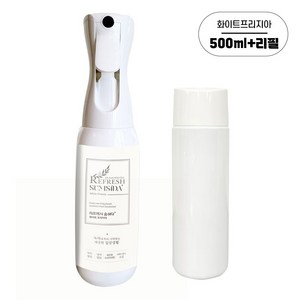 리프레시숨쉬다 항균 녹차수 탈취제 냄새제거제 250ml 2개세트, 01.500ml본품+리필, 화이트프리지아, 2개