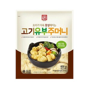 [다만세푸드] 한성 고기 유부 주머니 600g 유부초밥 고기유부, 3개