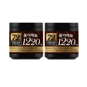 롯데웰푸드 드림카카오 72% 초콜릿, 86g, 2개