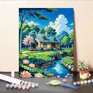 DIY 명화그리기 유화 그림 그리기 아크릴화 30*40cm, L타입, 1개