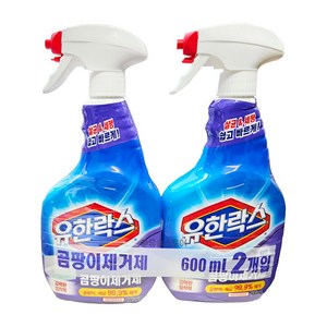 유한락스 곰팡이제거제 600ml 2입 3개, 1.2L