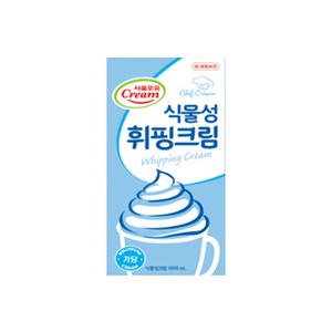 서울우유 식물성 휘핑크림 1L, 1000ml, 12개