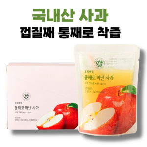 국내산 사과를 통째로 짜낸 초록마을, 145ml, 10개