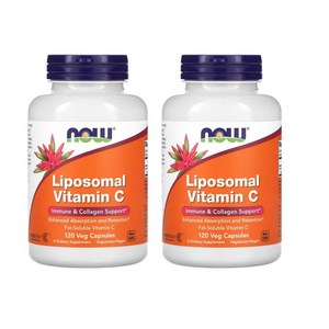 나우푸드 NOW 리포소말 비타민C Liposomal Vitamin C 이뮨 120캡슐 1000MG, 2개, 120정